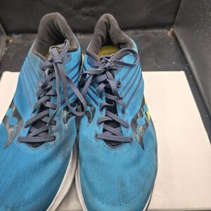 Saucony Vibrant Blue and Charcoal Athletic Shoes